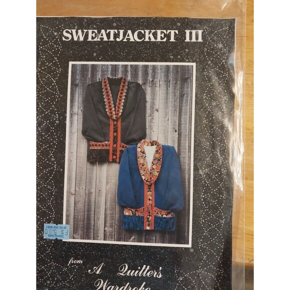 WOMENS UNCUT QUILTERS WARDROBE SWEATSHIRT Sewing Pattern CRAFTS JACKET ONE SIZE - Picture 1 of 2